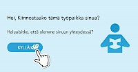 Helppo yhteydenottomahdollisuus osaksi työpaikkailmoituksia Kuntarekryssä